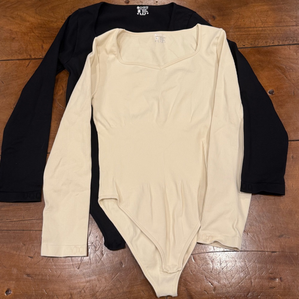 OQQ long sleeve bodysuits